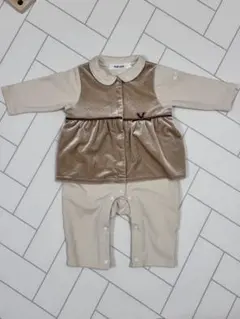 SLAP SLIP ベージュロンパース 70