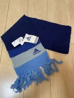 【新品タグ付き】adidas ヴィンテージ　サッカー　マフラー　刺繍ロゴ