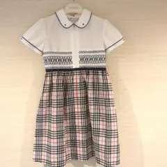 新品】ラルフローレン スモッキング ポプリン ワンピース テリア 80cm 