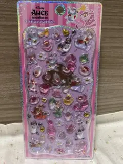 プチドロップステッカー アリスインワンダーランド ディズニー アリス チシャネコ