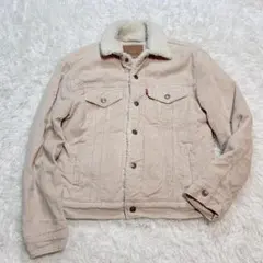【美品✨】リーバイス コーデュロイ シェルパトラッカー ボアジャケット ベージュ