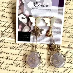 さよぽんさんお取り置き　新作No.252   ハニーテールレジンビーズのピアス