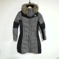 ノースフェイス ホワイトレーベル　ダウンジャケット　ダウンコート 千鳥柄　S