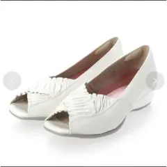 【値下げ】fitfit パンプス 春靴 オープントゥ 3cmヒール 23.5cm