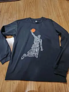 長袖 バスケットボールTシャツ Sサイズ ブラックのサムネイル
