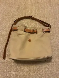 クレドラン　２ウェイショルダーバック　ベージュ