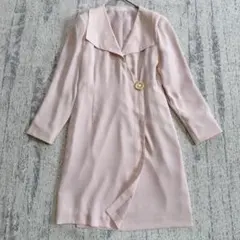 オットーコレクション　ラップワンピース　11号　ピンク　日本製　飾りボタン