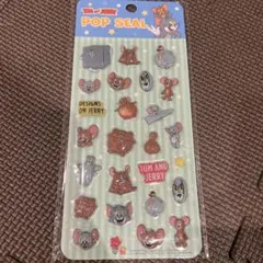 トムとジェリークリスタルのぷくぷくシール