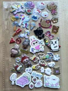 シール　シール帳　おすそわけ　キティー　クレヨンしんちゃん　日焼けキティー