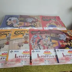 ワンピース　一番くじ　クリアファイル&ステッカーセット　6種7枚セット