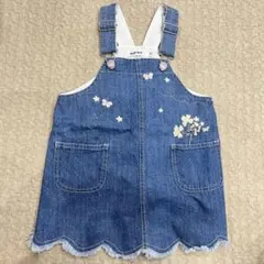 SLAP SLIP デニムオーバーオールワンピース 90cm