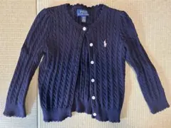 美品 Polo Ralph Lauren ネイビー カーディガン 2T 90cm