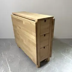 IKEA NORDEN ノールデン 折り畳み ダイニングテーブル 引き出し付き