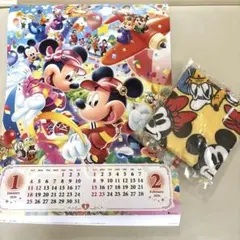 ディズニー2026 カレンダー　タオル付 第一生命
