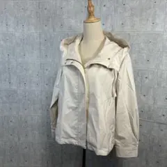 1724 GU ジーユー ベージュ Aラインマウンテンパーカー Ｓ