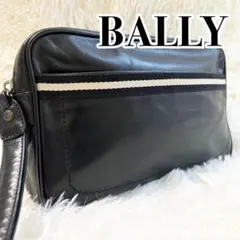 【超人気】極美品 お買得 BALLY セカンドバッグ ブラックレザー