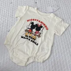 Disney ミッキー ミニー カバーオール ロンパース 80size
