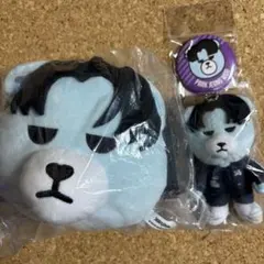 TREASURE KRUNK ジョンウ 3点 まとめ売り ぬいぐるみ 缶バッジ