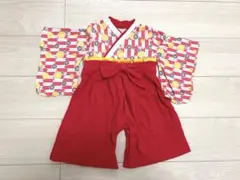 最終値下げ☆3月いっぴいまでの出品☆赤と多色の花柄着物スタイル