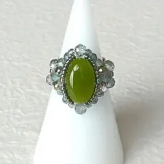 No.3856 ビーズリングハンドメイド(13～15号)