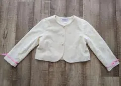 ミニハウス カーディガン クリーム色