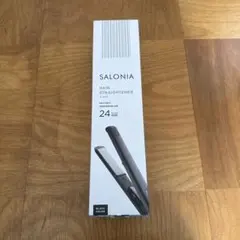 SALONIA ダブルイオン ストレートアイロン ブラック