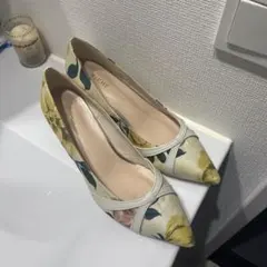 PICHE ABAHOUSE フラワープリント ハイヒール 37
