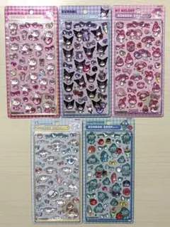《正規品》 ボンボンドロップシール サンリオ5点セット