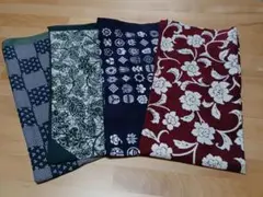 風呂敷②　まとめて4枚　古布　はぎれ　ハンドメイド　リメイク素材