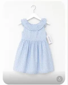 Carter's ベビー ワンピース ギンガムチェック 水色 18Monthのサムネイル