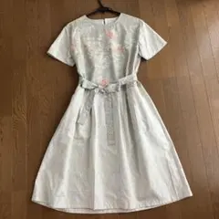 ハンドメイド　着物リメイクワンピース