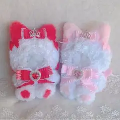 2way】おすわりハグぬい服 2体セット 11〜13㎝ ボンネット 猫耳 - メルカリ