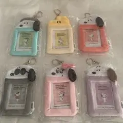 スヌーピ―　ふわふわインスタントフォトキーホルダー カードケース　６種セット