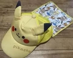 モンポケ　ピカチュウ 立体耳付き メッシュキャップ 50cm〜52cmのサムネイル