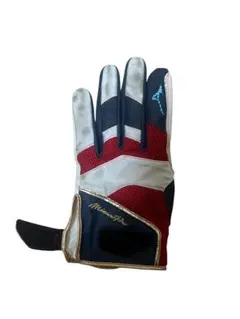 Mizuno Pro 守備用手袋　ダイバーシティーブルー　 　ネイビー/レッド