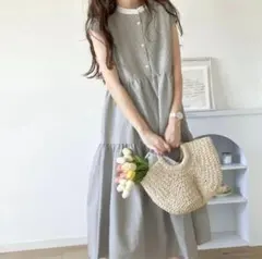 【classicalelf】バックリボンティアードワンピース　S