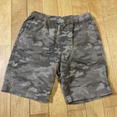 UNIQLOユニクロ子供キッズハーフパンツ半ズボンショートパンツ140カモフラ