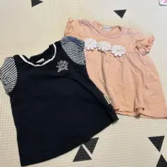 80サイズ　女の子　Tシャツ　2枚セットのサムネイル