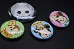 缶バッジ　ディズニー　4個セット