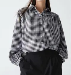 UNIQLO :C ギンガムチェック 長袖シャツ ブラウス