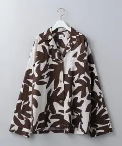 6(ROKU) LEAF PRINT SHIRT