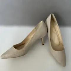 美品 Dorry Doll パンプス ヒール ゴールド 結婚式 お呼ばれ