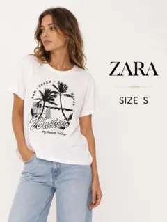 ZARA TRAFALUC Waikiki プリント Tシャツ Sのサムネイル