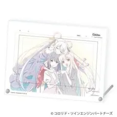 超かぐや姫！　映画上映記念商品　ラフ原画　アクリルパネル　かぐや　彩葉　ヤチヨ かぐや＆酒寄彩葉＆月見ヤチヨ】超かぐや姫！ラフ原画 アクリルパネル