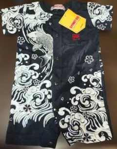 ❣タグ付き未使用 SPUNKY KIDS 和柄 鯉柄 ロンパース 甚平風