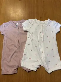 女の子　H&M 半袖ロンパース 60㎝