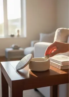 ・セメント オブジェ 蓋もの　入れ物