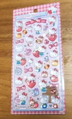【正気品】ハローキティ ボンボンドロップシール(赤)