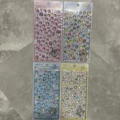 しずくちゃん　4枚セット　ボンボンドロップシールミニ