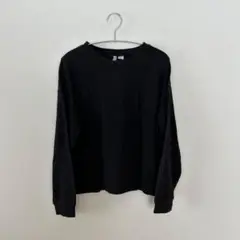 H&M スウェット ブラック Lサイズ シンプル 着用感あり